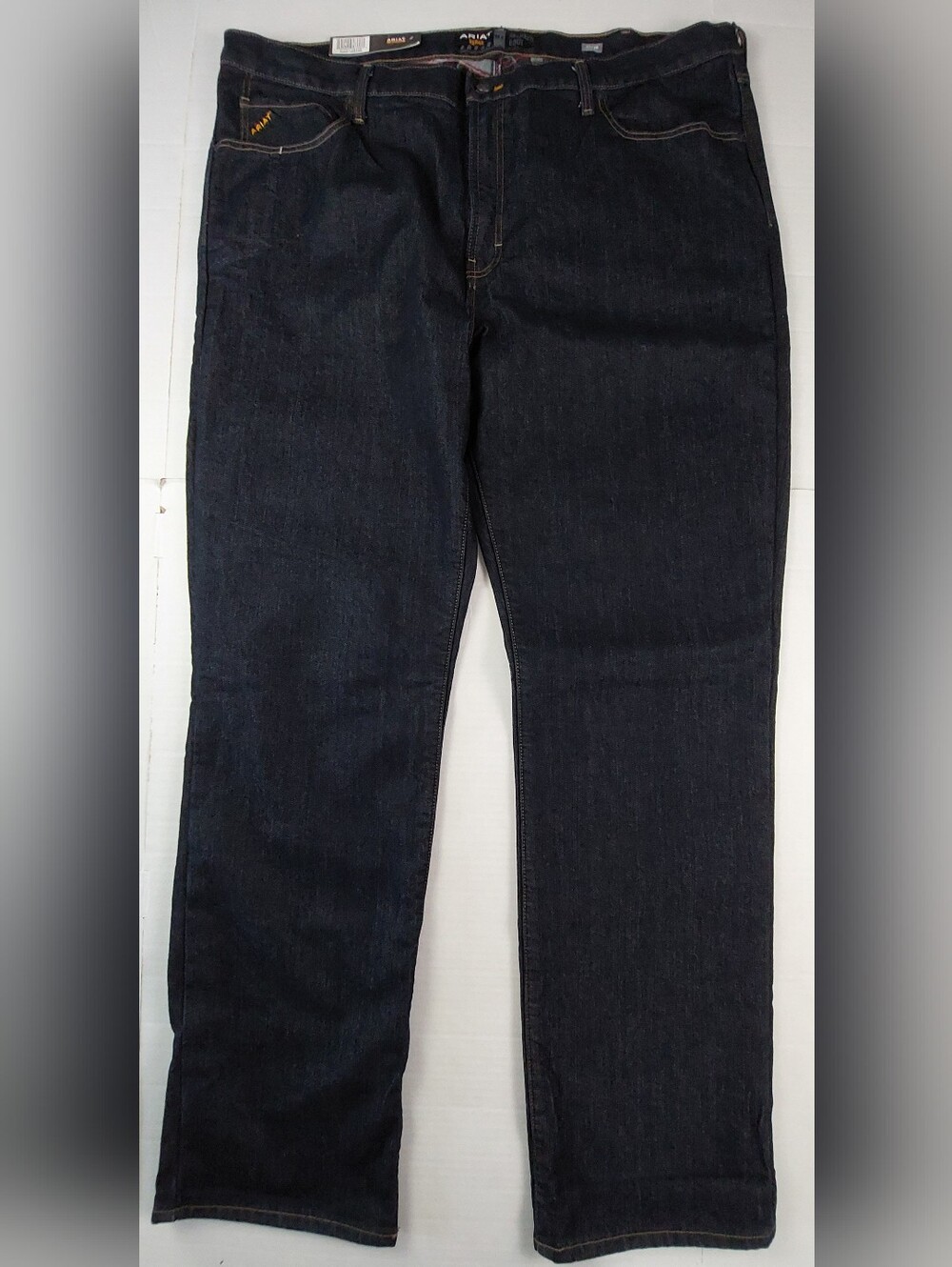 Ariat Rebar M4 Relaxed Flannel Lined Boot Cut Jeans Mens Size 44(46)x38 Blue NWT